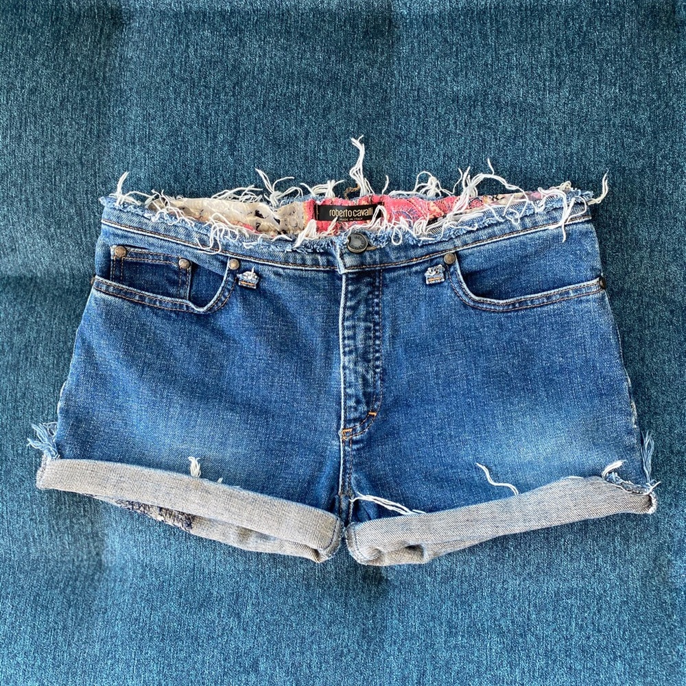 Roberto Cavalli jean shorts